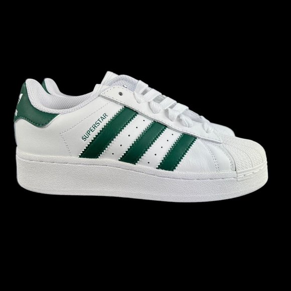 adidas | Shoes | Adidas Superstar Xlg C White Green Shoes If550 Youth Sizes  35 6 Y Gs | Poshmark